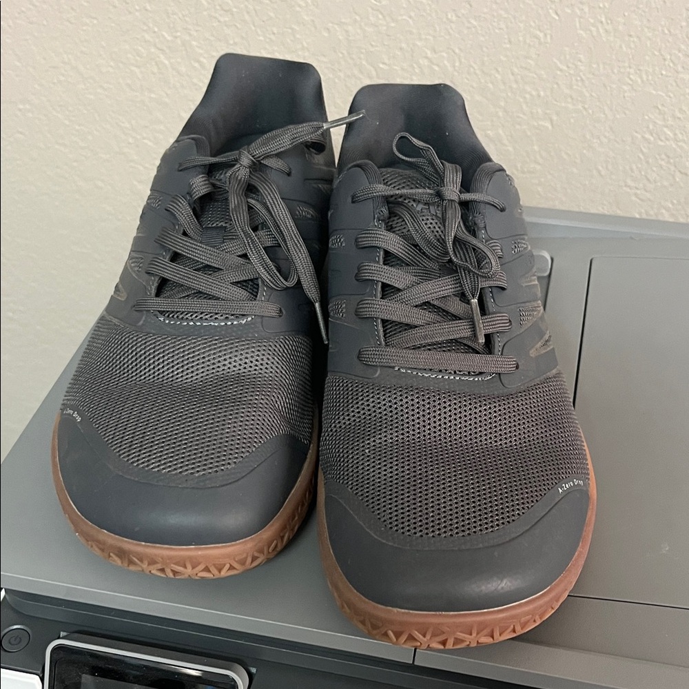 Men's Charcoal Sneakers with Brown Sole